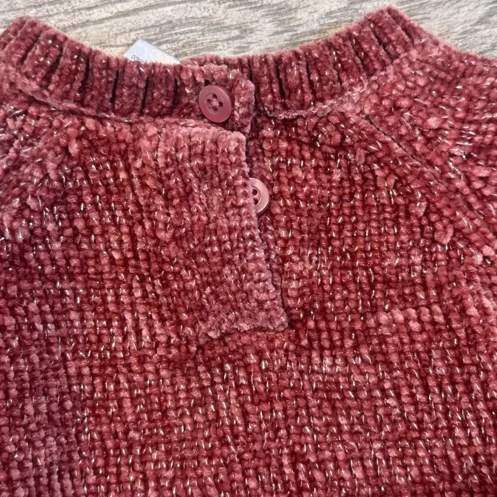 Nicole Miller Blush Pink Silver Sweater Girls 18M